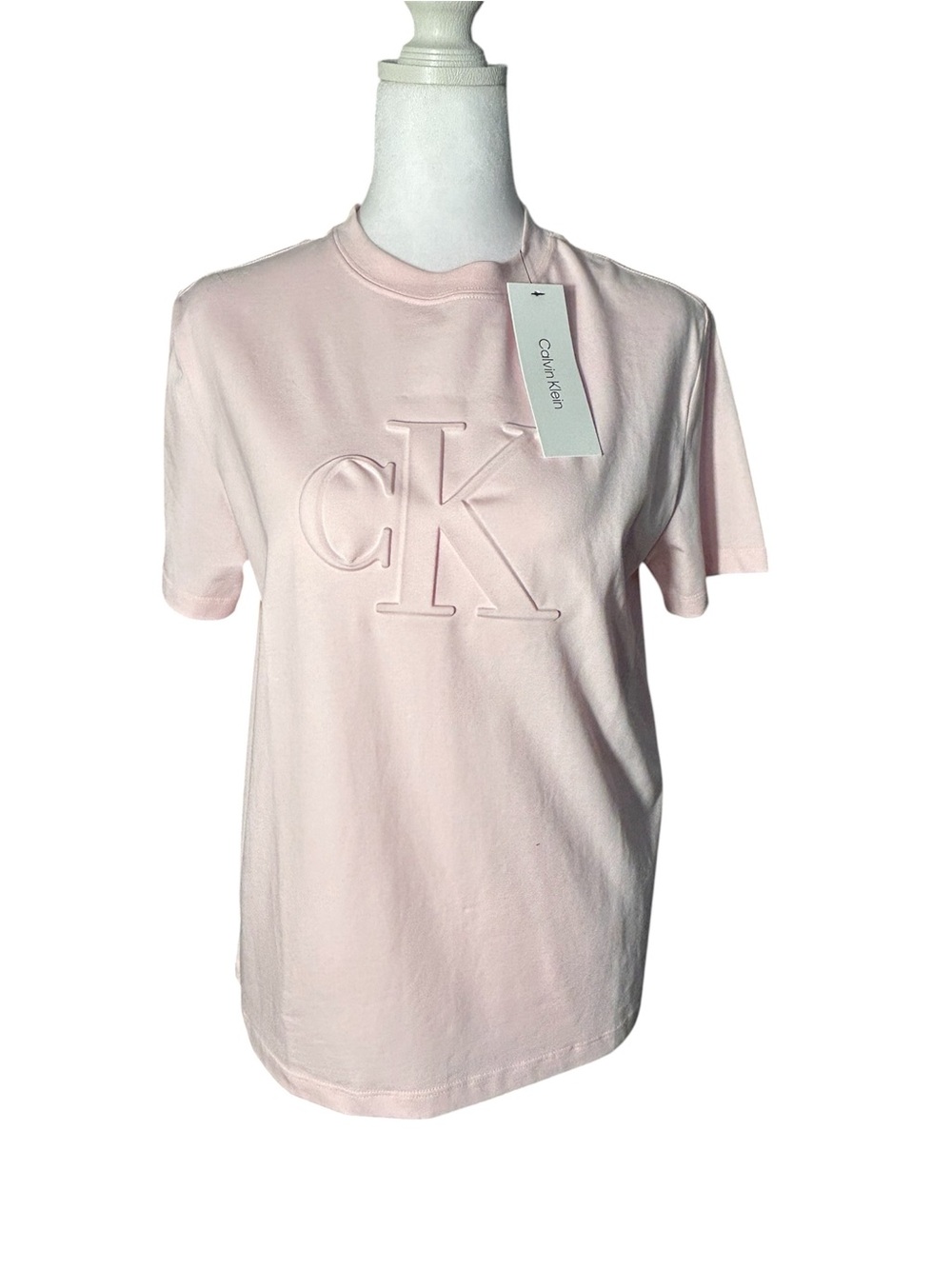 NWT Calvin Klein Monologo T-Shirt Light Pink S